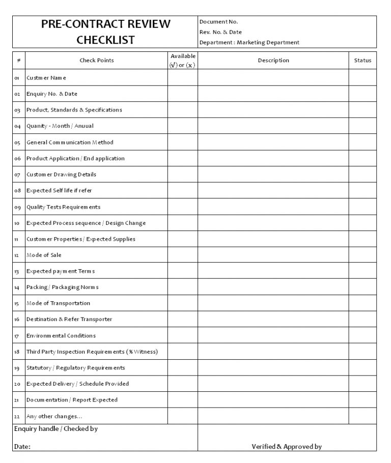 Contract Review Ist Construction Uk Manufacturing Template Format | Qualads