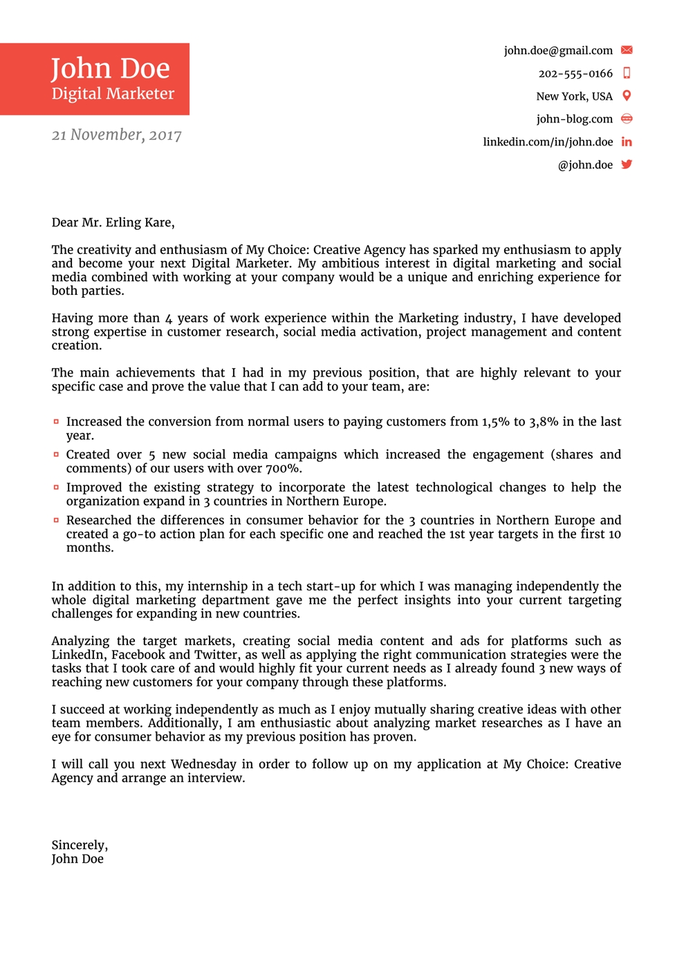 Cover Letter Templates For 2019 Use Land Your Dream Job Now