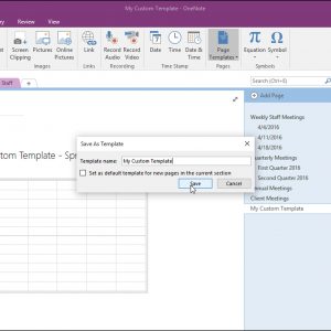 Create A Template In Onenote Tutorial Teachucomp Inc