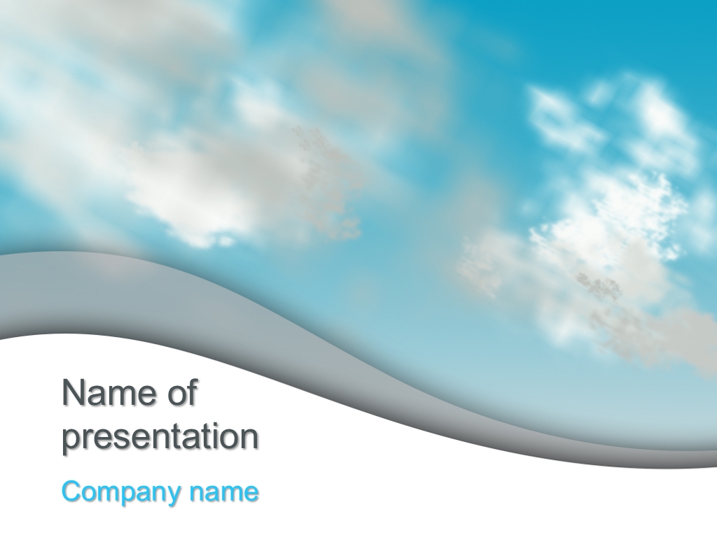 Download Free Clouds Sky Powerpoint Template For Your Presentation 