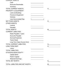 Download Simple Balance Sheet Template Excel Pdf Rtf Word