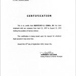 Employment Certificate Sample Best Templates Pinterest Marriage