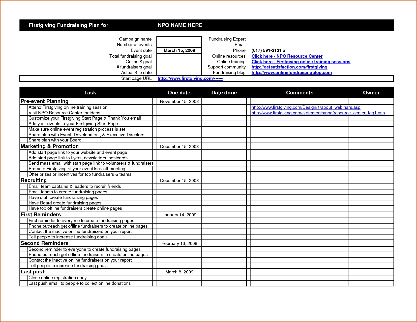 Event Planning Sheet Template Canasbergdorfbibco