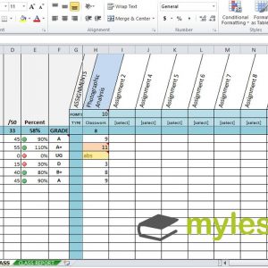 Excel Grade Book Feedback For Students Youtube