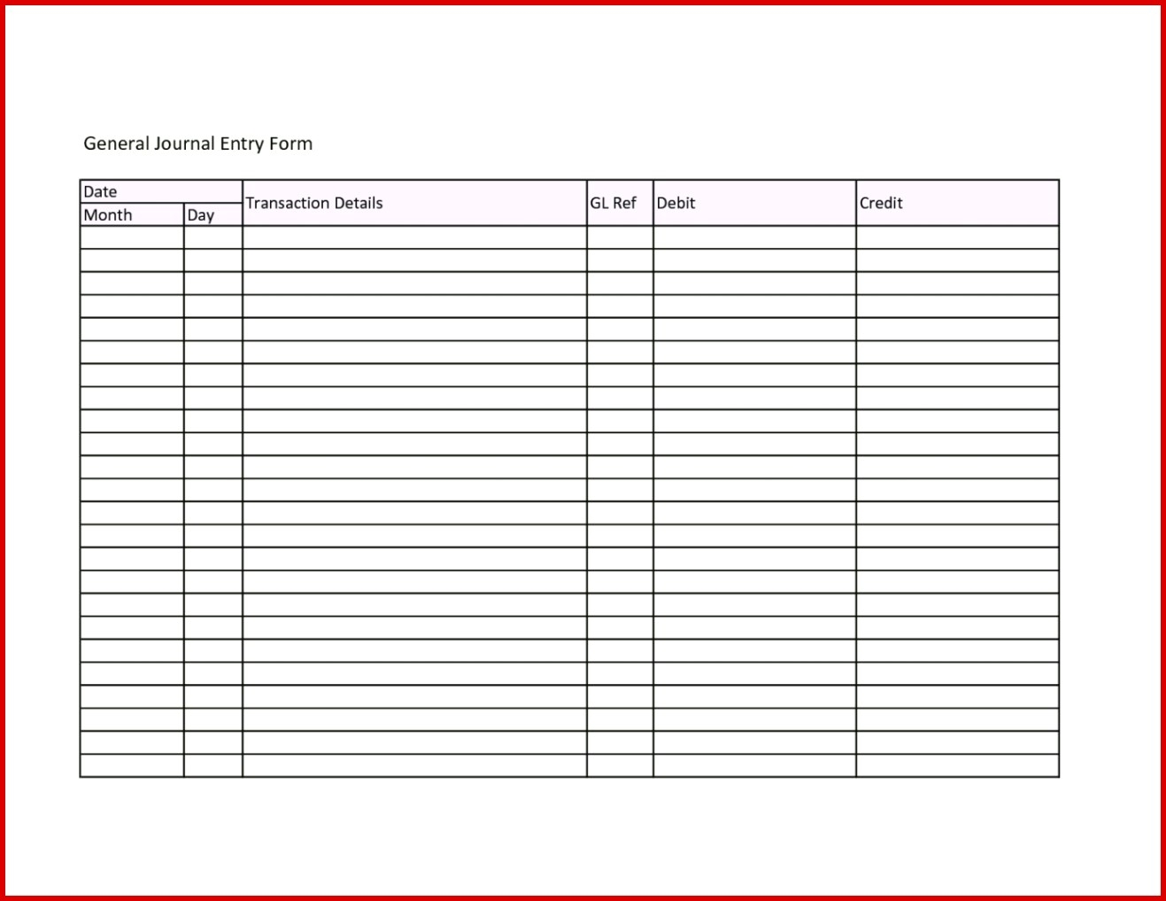 Excel Journal Entry Template Canasbergdorfbibco