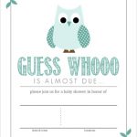 Eye Catching Teal Blue Owl Graphic Fill In Blank Ba Shower