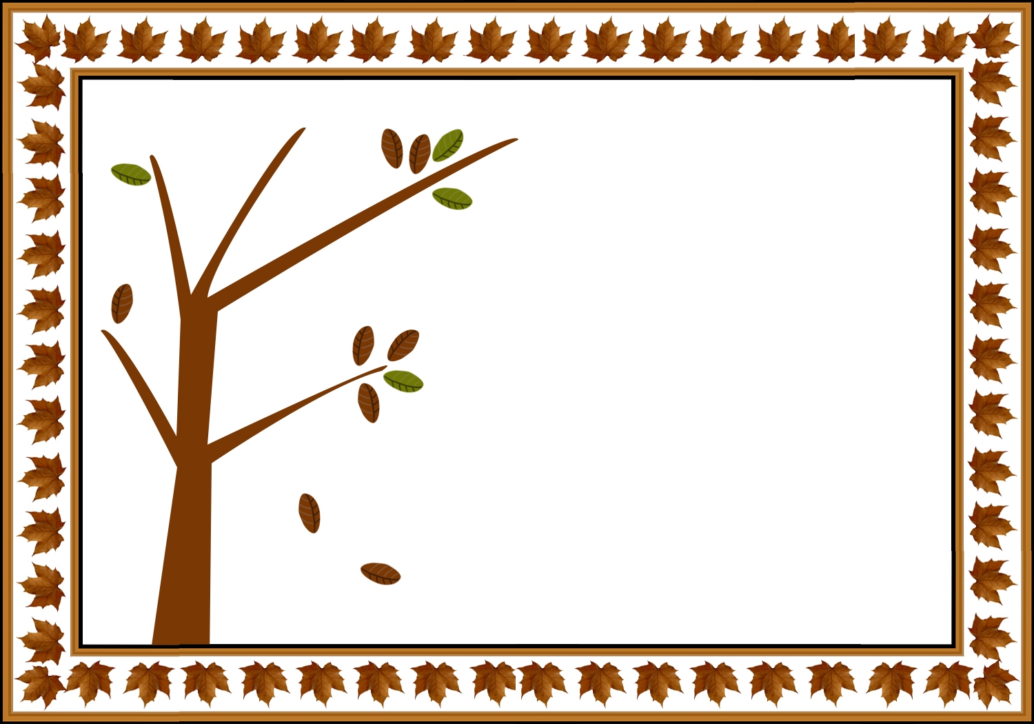 Fall Card Templates Printable Free Wosing Template Design