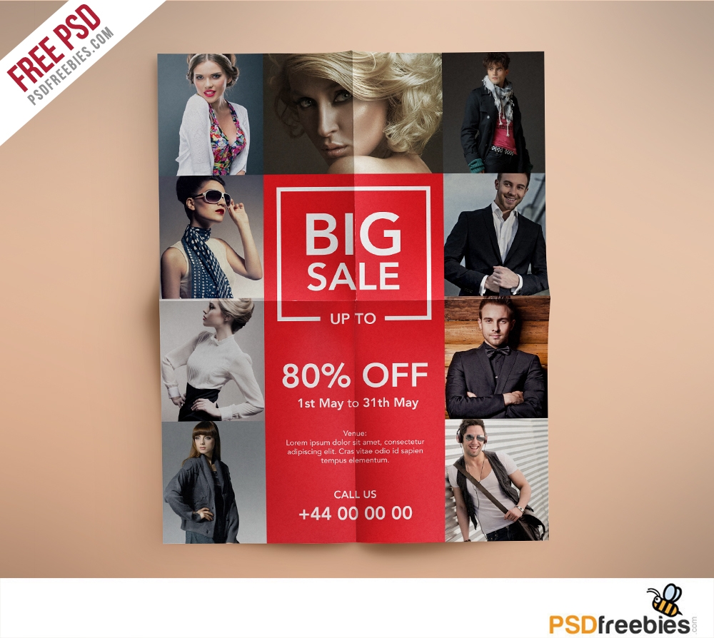 Fashion Retail Sales Flyers Free Psd Template Psdfreebies