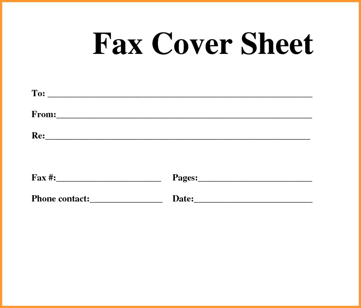 Fax Cover Sheet Template Kleobergdorfbibco 