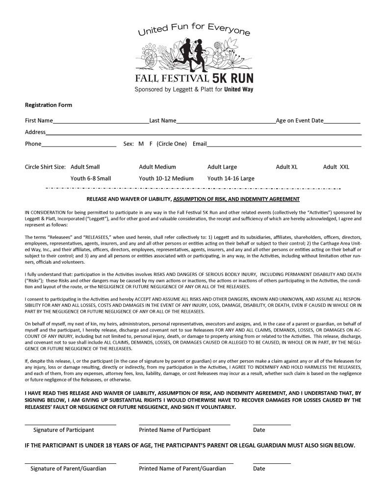 Festival Event Registration Forms Lp Ff Uw 5k Run Registration