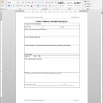 Financial Information Request Template