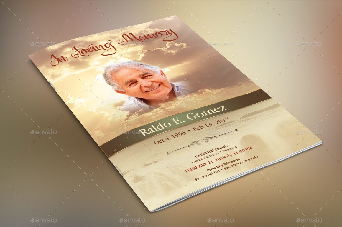 Forever Funeral Program Template Godserv2 Graphicriver 