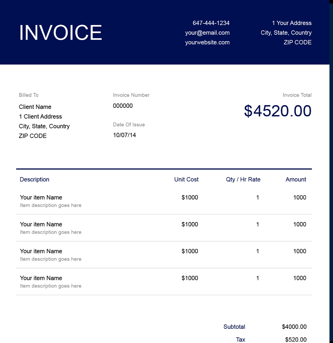 Free Attorney Invoice Template Download Now Get Paid Easily 