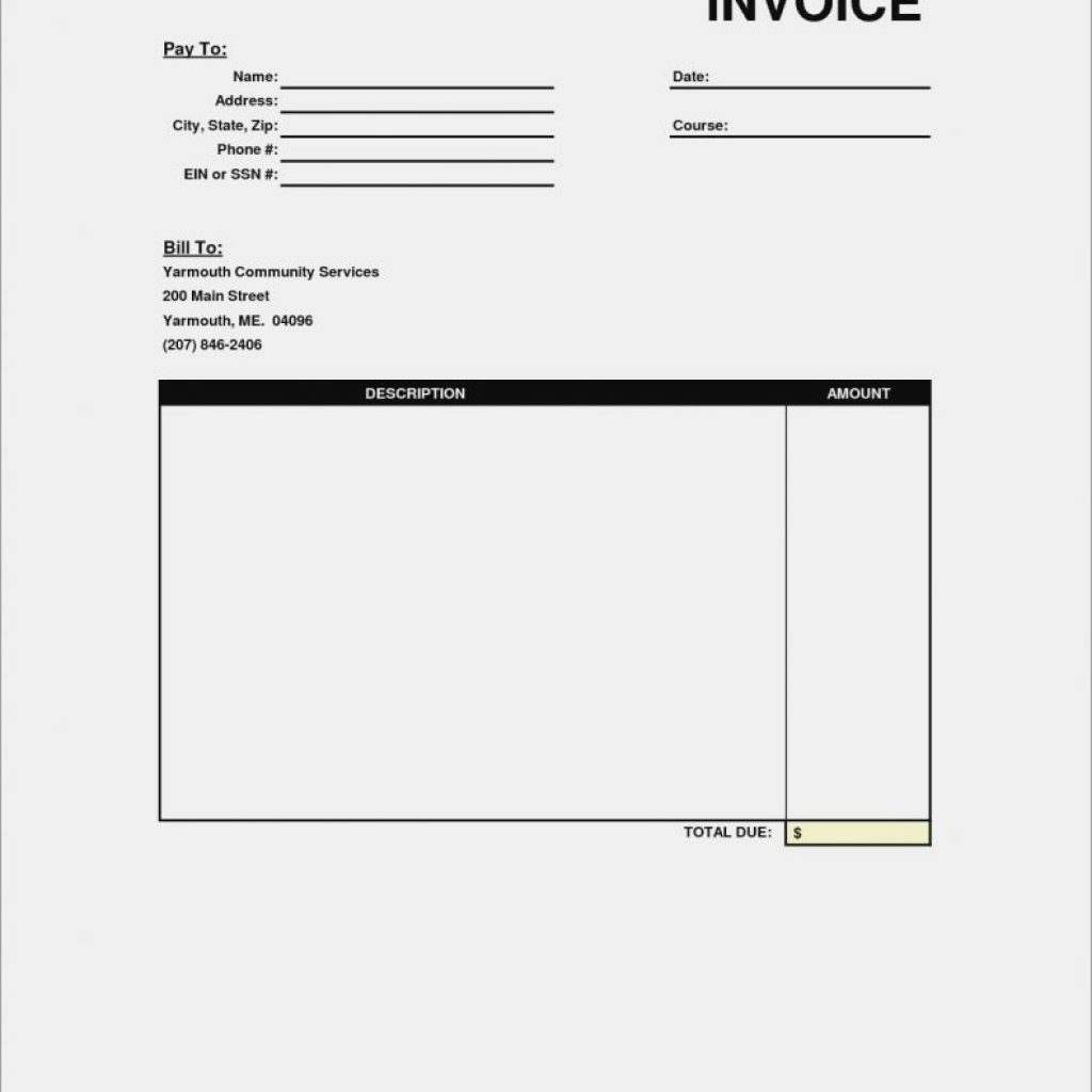 Free Blank Invoice Form Pics Ndash Templates Forms Download