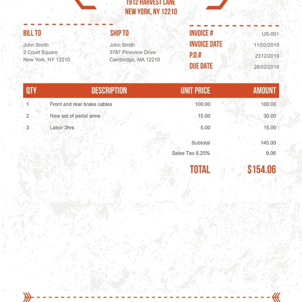 Free Blank Invoice Pdf 100 Templates To Print Email