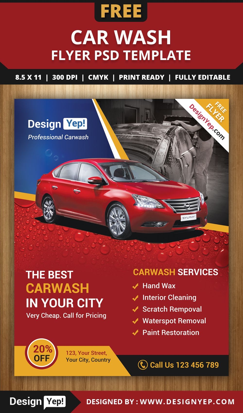 Free Car Wash Flyer Psd Template 3232 Designyep Free Flyers Car 