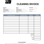 Free Cleaning Housekeeping Invoice Template Word Pdf Eforms