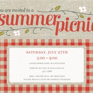 Free Company Picnic Party Invitation Template Girl Scouts Party