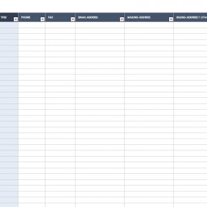 Free Contact List Templates Smartsheet