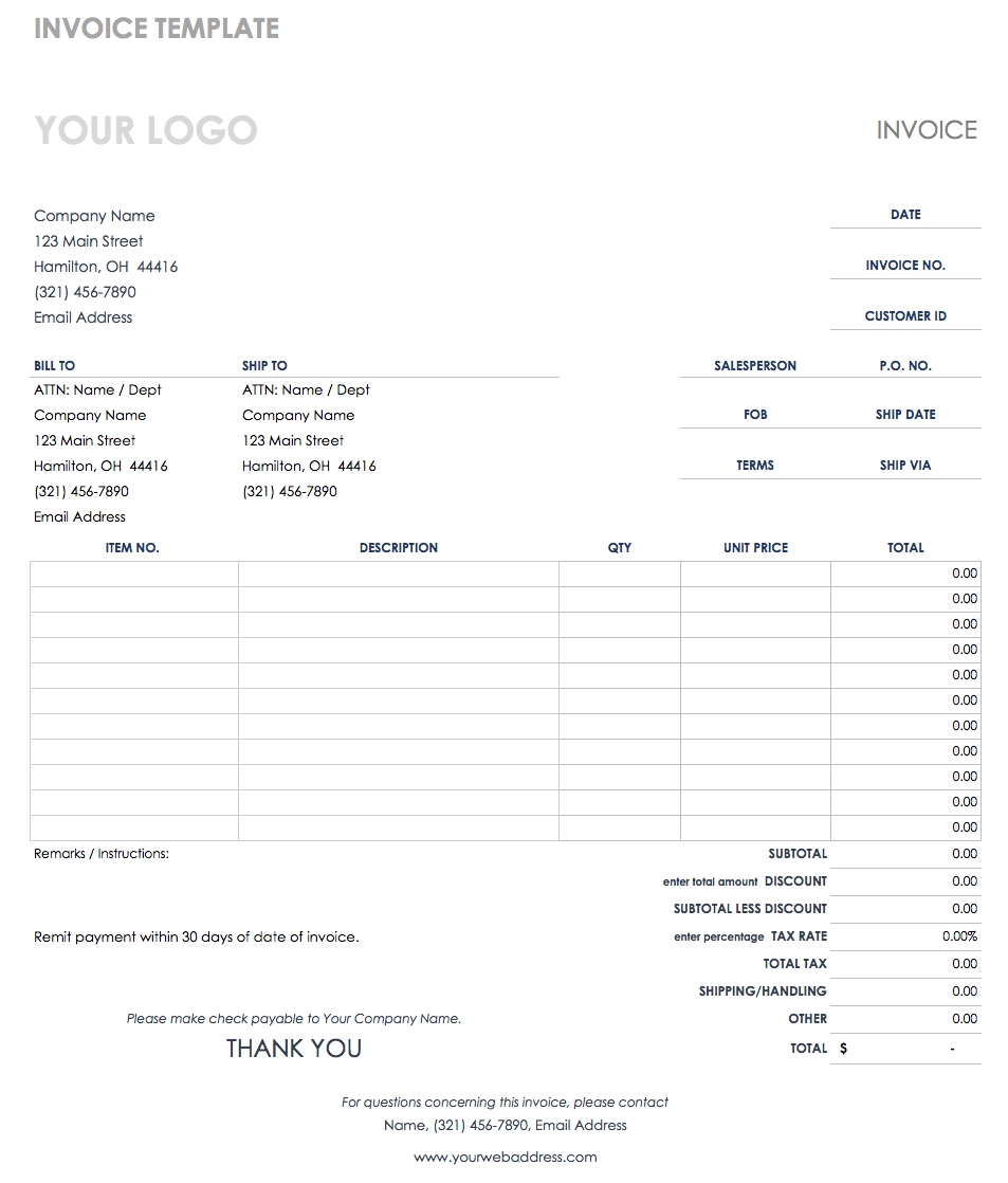 Free Credit And Debit Note Templates Smartsheet 