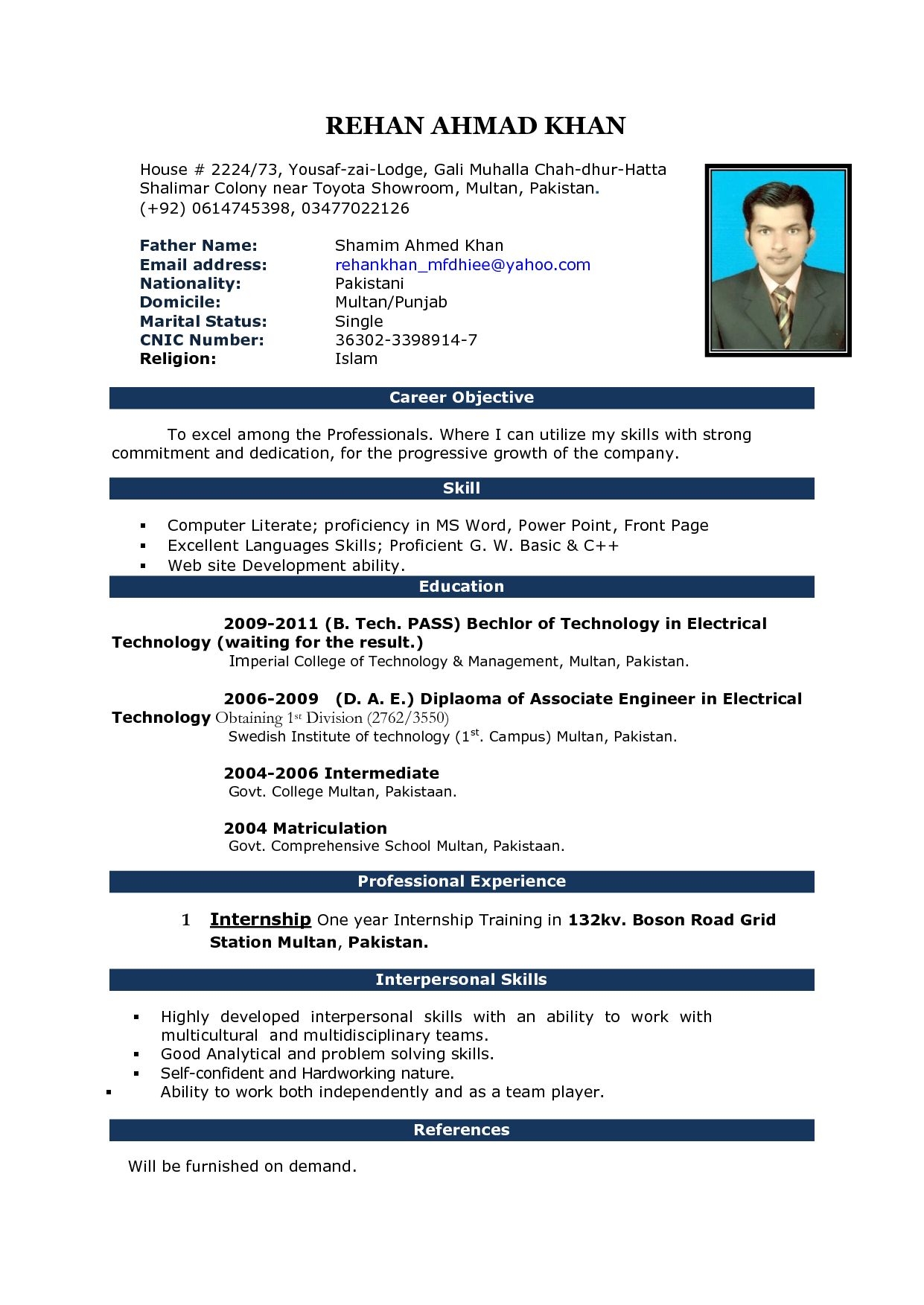 Free Download Cv Format In Ms Word Fieldstationco Microsoft Office 