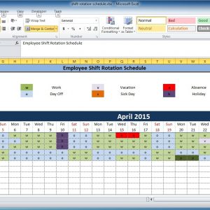 Free Employee And Shift Schedule Templates