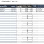 Free Estimate Templates Smartsheet