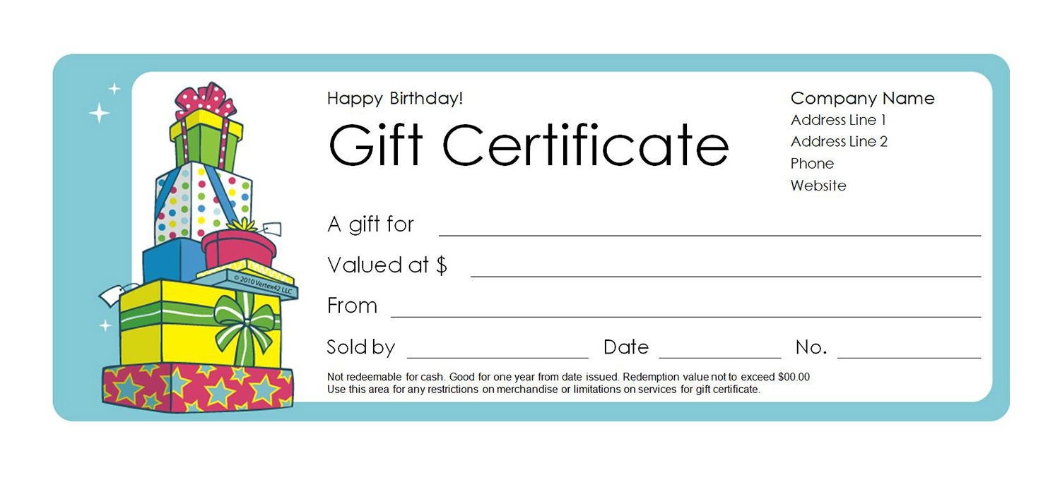 Free Gift Certificate Templates You Can Customize 