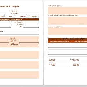 Free Incident Report Templates Smartsheet