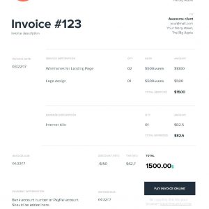 Free Invoice Template Excel Pdf Word Doc And Co