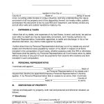 Free Last Will And Testament Templates A Will Pdf Word