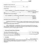 Free Llc Operating Agreement Templates Pdf Word Eforms Free