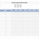 Free Monthly Work Schedule Template Weekly Employee 8 Hour Shift