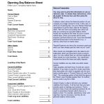 Free Opening Day Balance Sheet Templates At Allbusinesstemplates