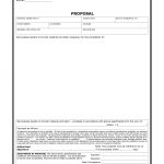 Free Print Contractor Proposal Forms Construction Proposal Form