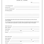 Free Printable Blank Bill Of Sale Form Template As Is Bill Of Sale