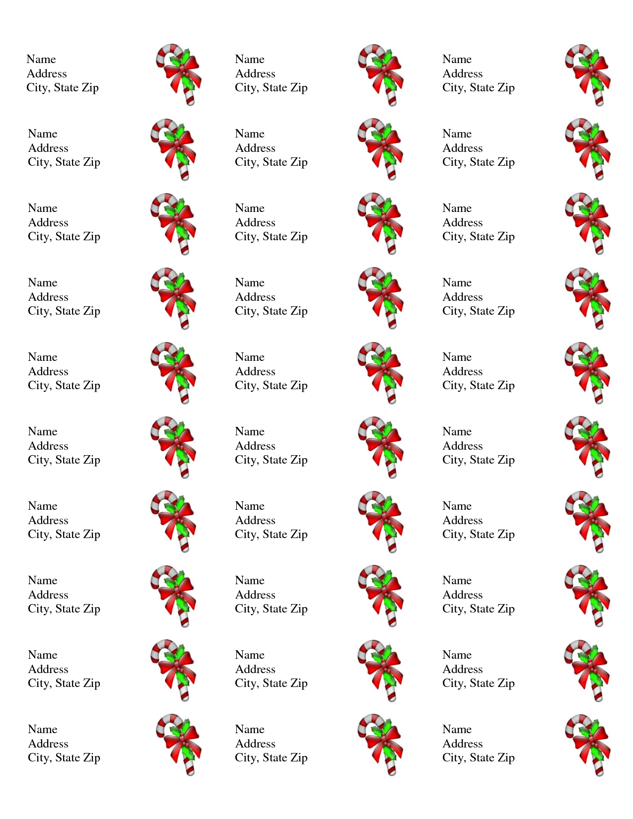 Avery Labels 5160 Free Template | Qualads