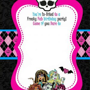 Free Printable Monster High Birthday Free Printable Birthday