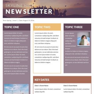 Free Printable Newsletter Templates Email Newsletter Examples