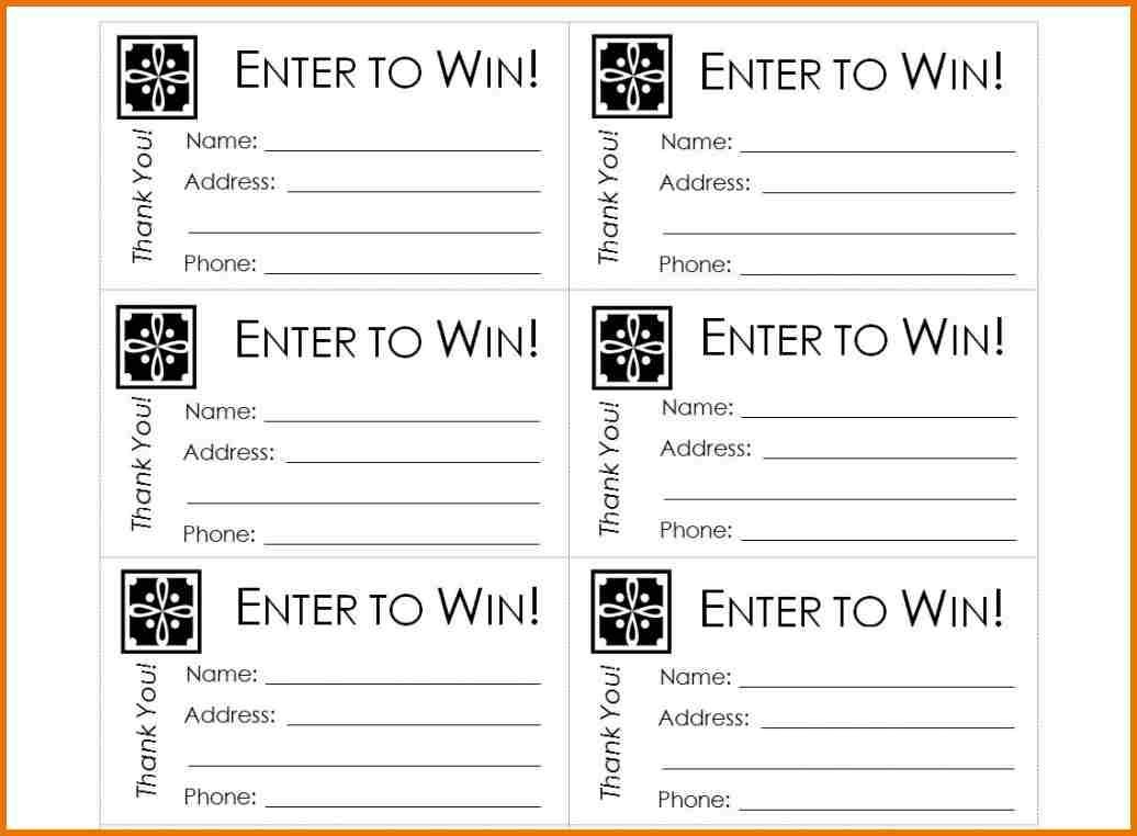 Free Printable Raffle Ticket Template Raffle Ticket Templates 