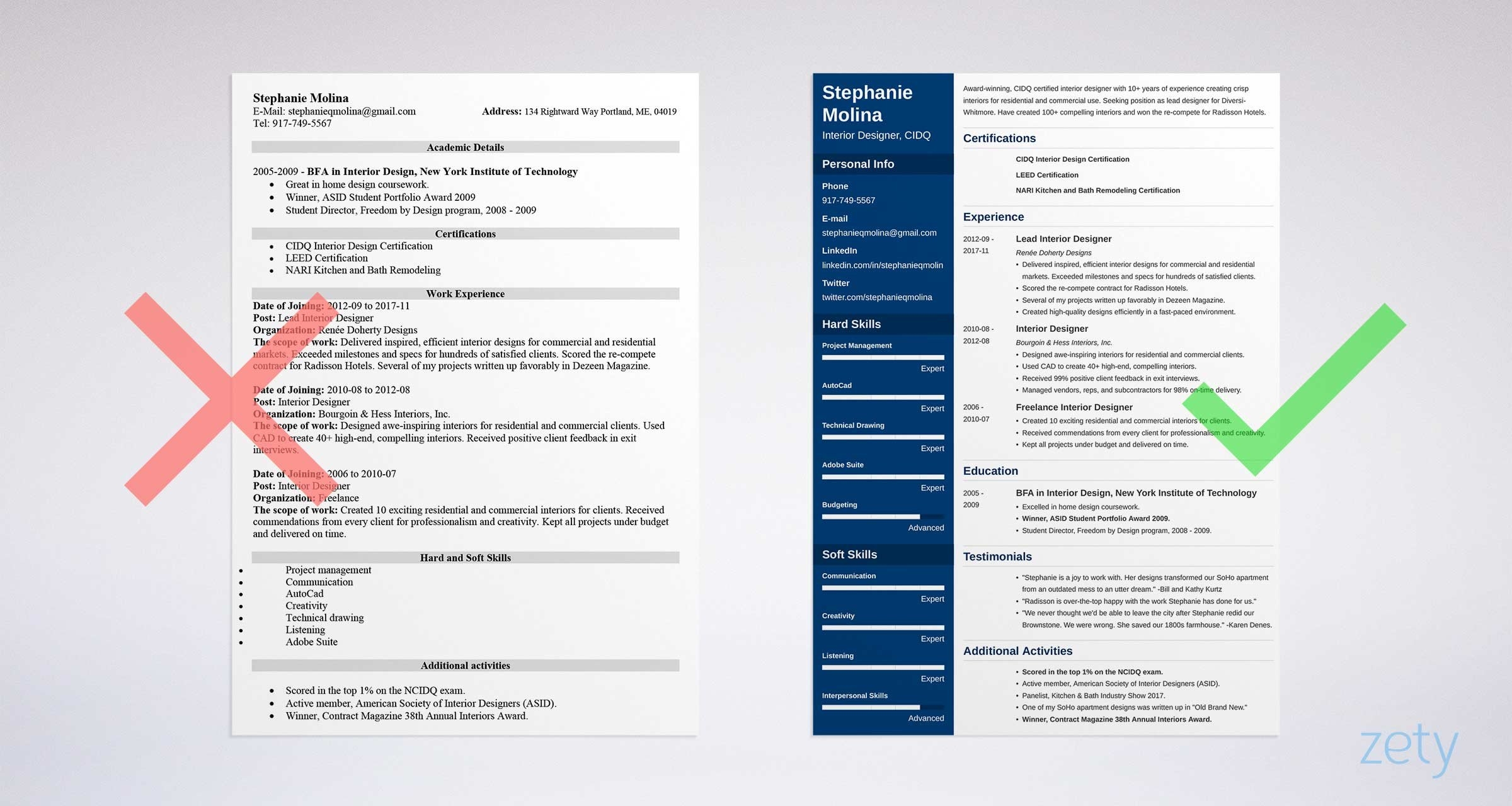 Free Resume Templates 17 Free Cv Templates To Download Use 