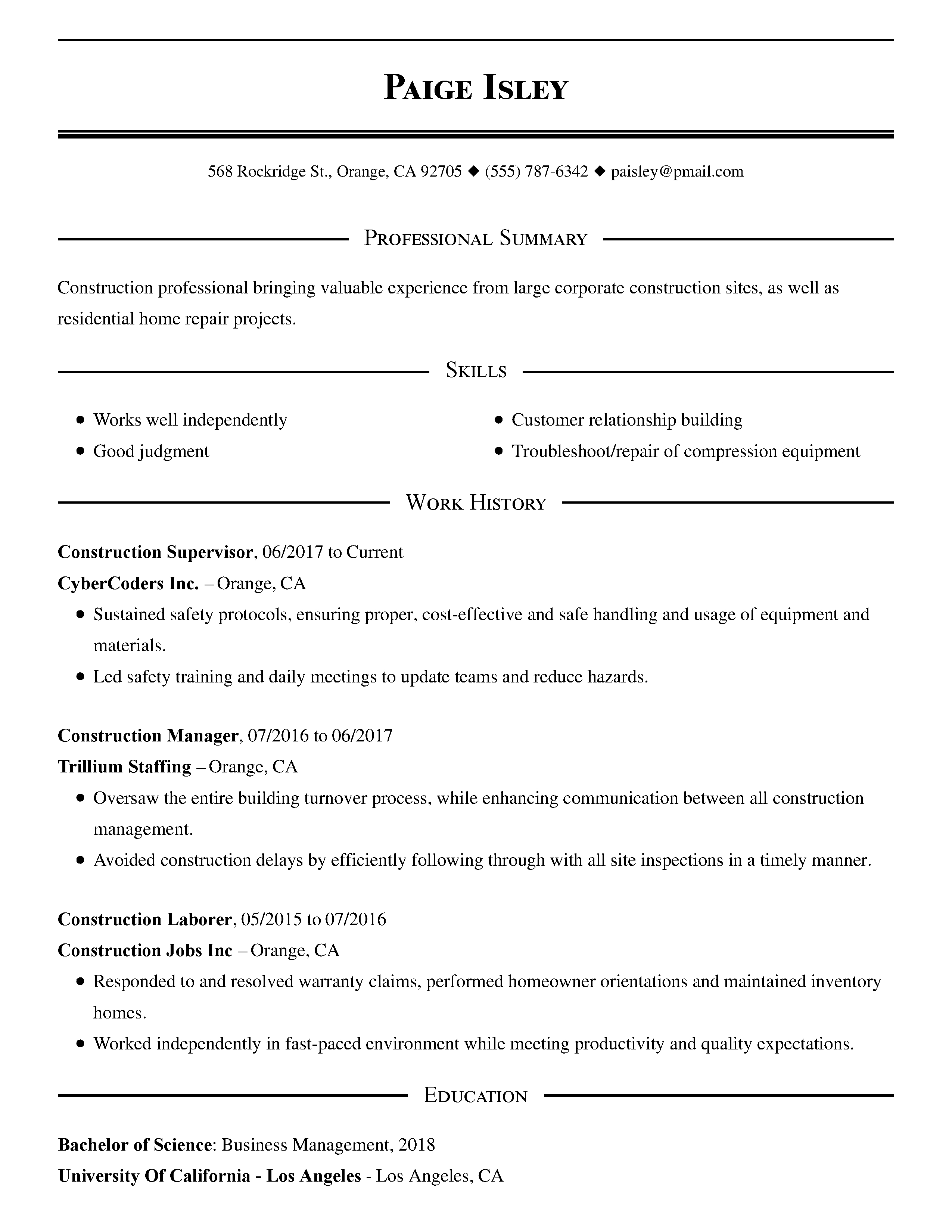 Free Resume Templates Easy To Customize Online Templates