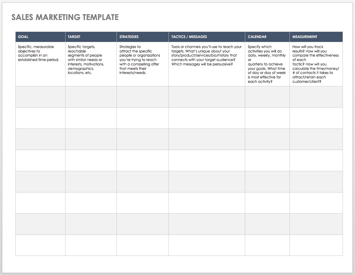 Free Sales Pipeline Templates Smartsheet 