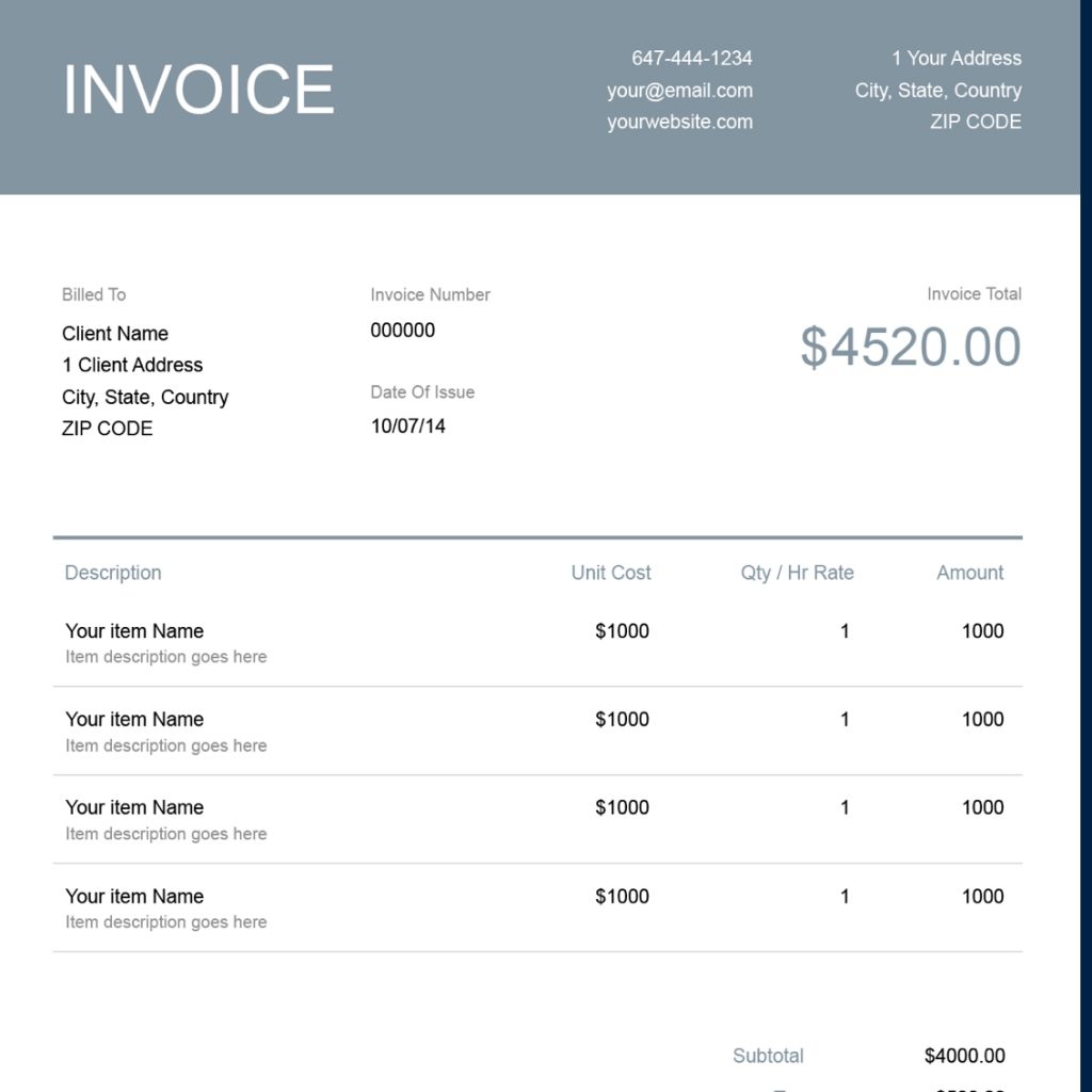 Free Small Business Invoice Template Download Now Get Paid Easily