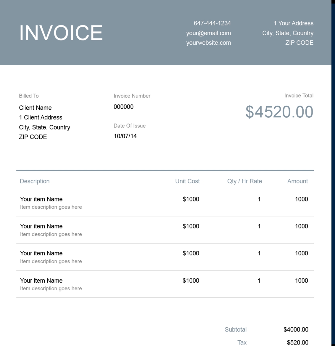 Free Small Business Invoice Template Download Now Get Paid Easily 