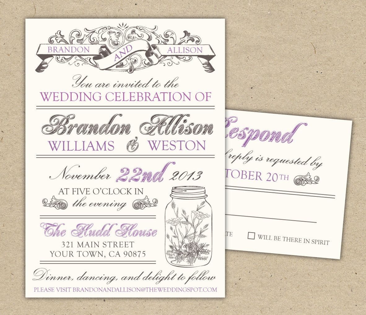 Free Templates For Invitations Free Printable Vintage Wedding 