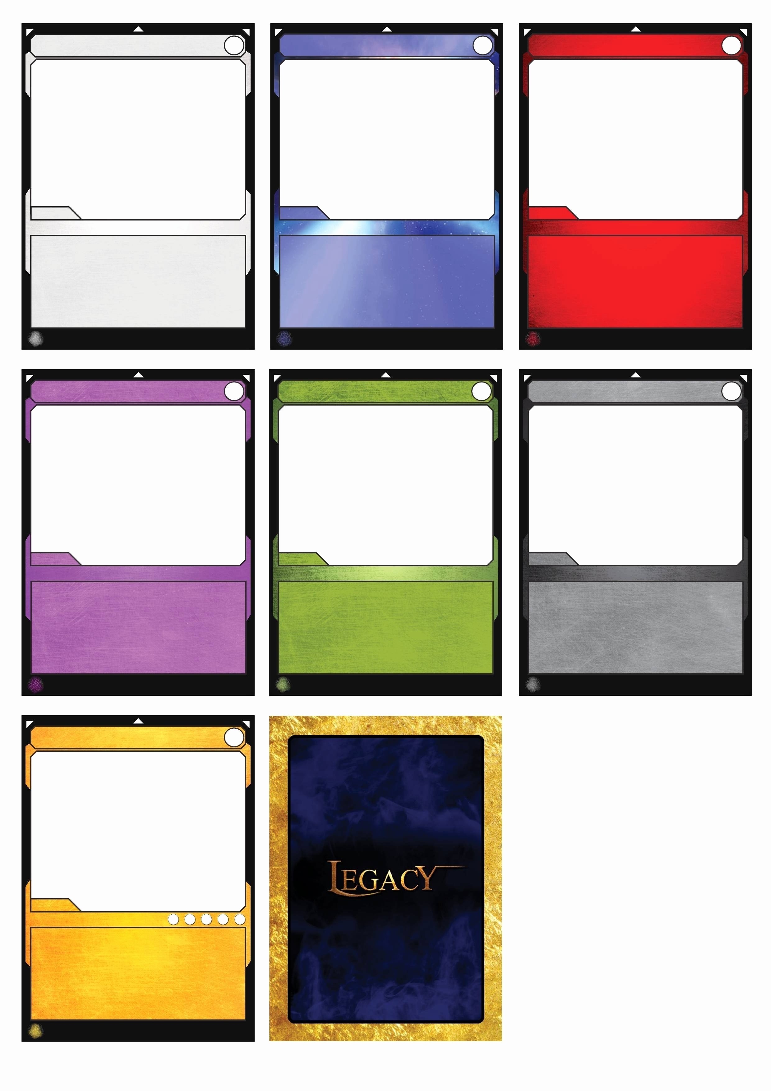 Game Card Template Google Docs Banit 