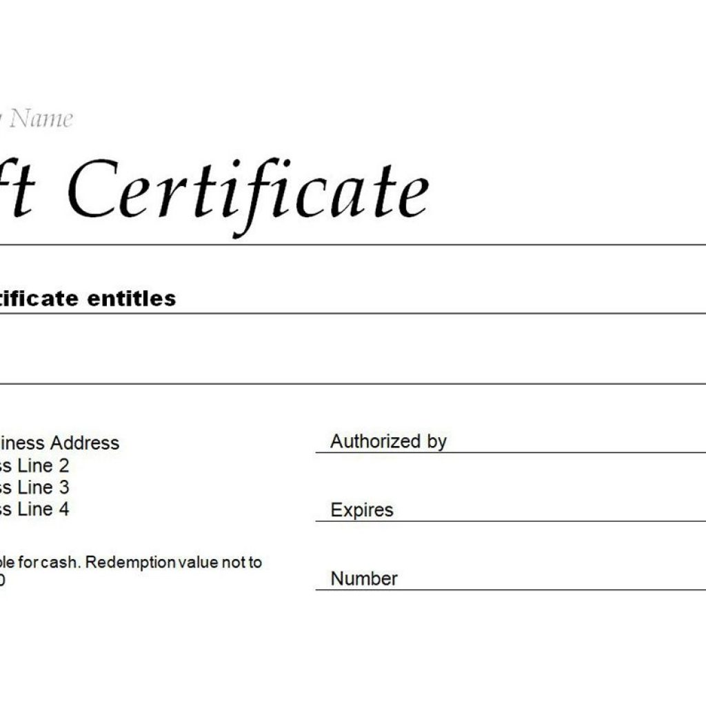 Gift Certificate Templates Free For Word Underbergdorfbibco