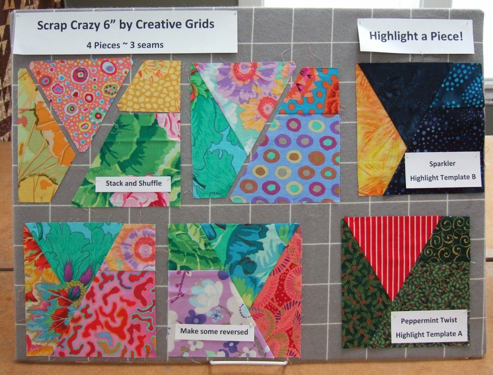 Glad Creations Quilts Scrap Crazy 6 Ways To Feature Each Shape And