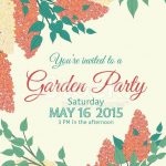 Greeting Free Garden Party Invitations Fascinating Garden Party